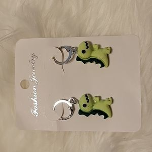 Dinosaur dangling earrings